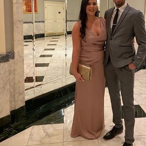 Satin bridesmaid dress